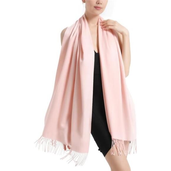 Pashmina Scarf and Shawl - Soft Women Pashminas Wrap for Wedding Evening Party - Picture 6 of 6